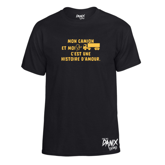 Tshirt Mon camion et moi c'est une histoire d'amour